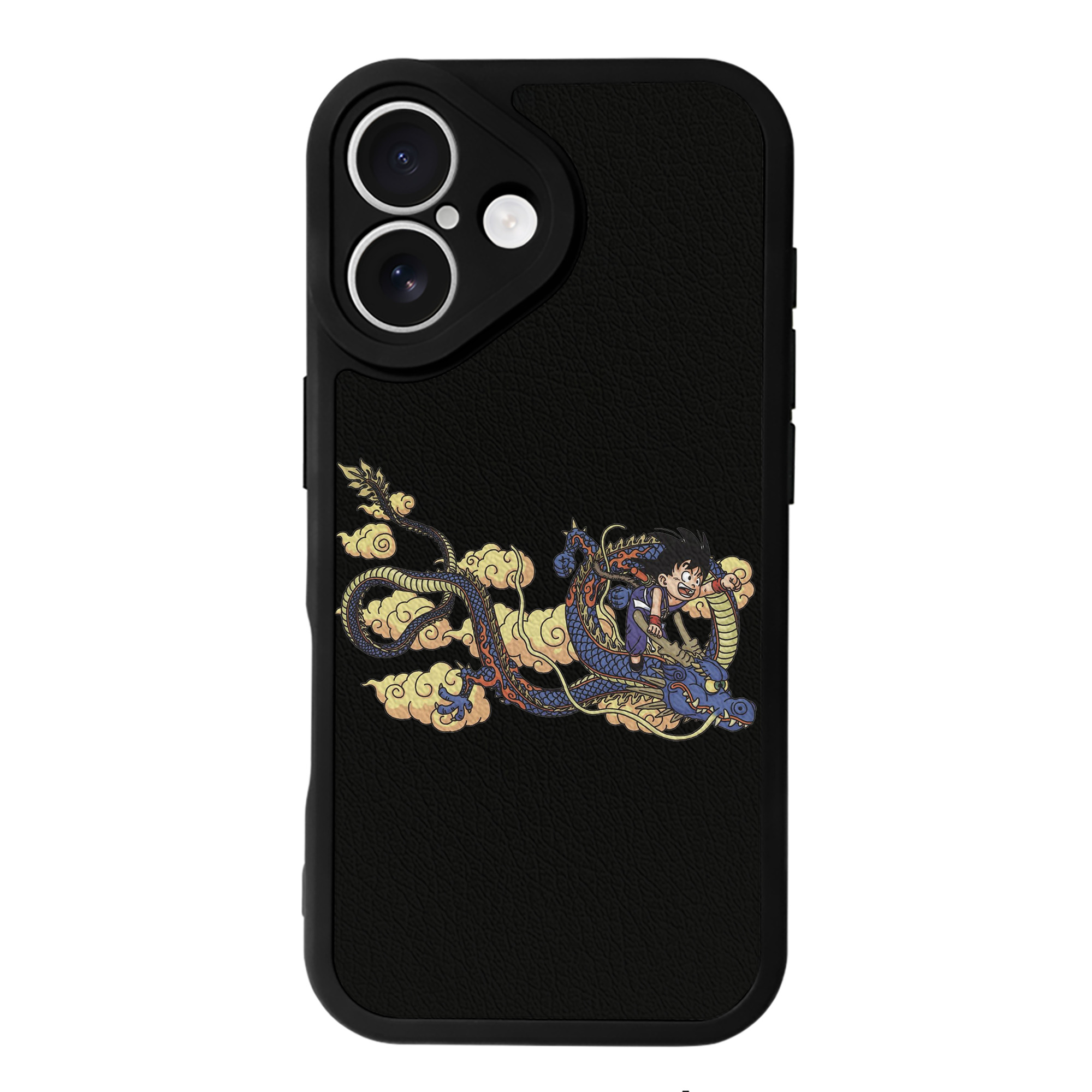 （画像用） ドラゴンボール 神龍 シェンロン DRAGON BALL Shenron 【iPhone 16シリーズ対応】シリコンスマホケース（レザー調） 材質：シリコン